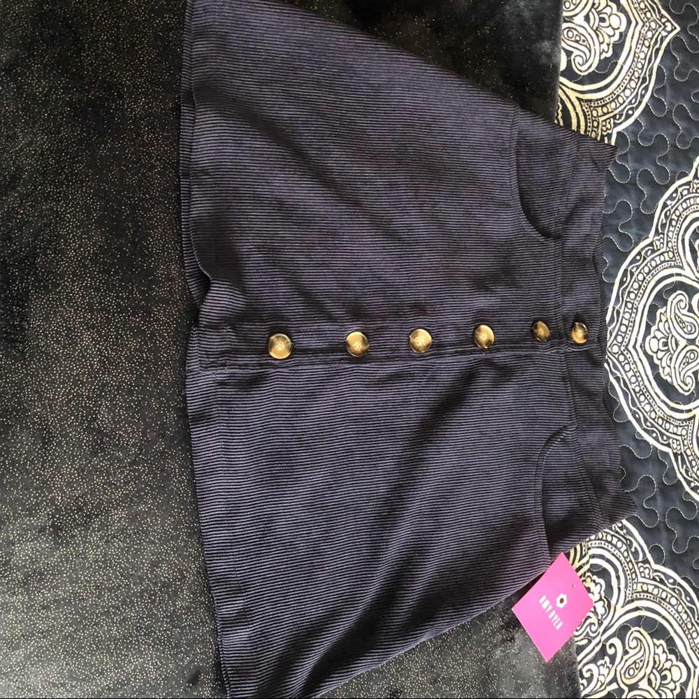 Amy Byer Corduroy blue girls short  skirt size 16 - Picture 2 of 8